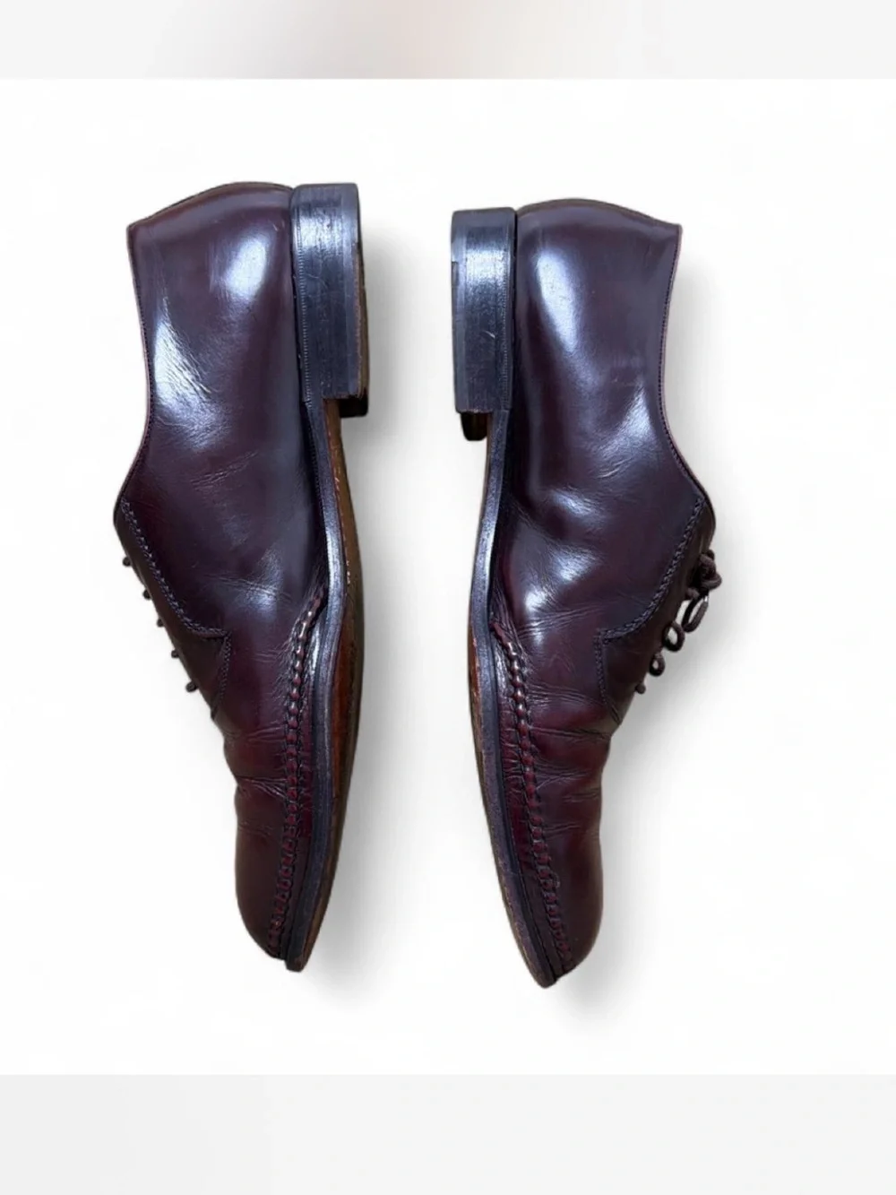Bally Men’s Burgundy Leather Carmen Dress Shoes Sz 12 D Made in Italy